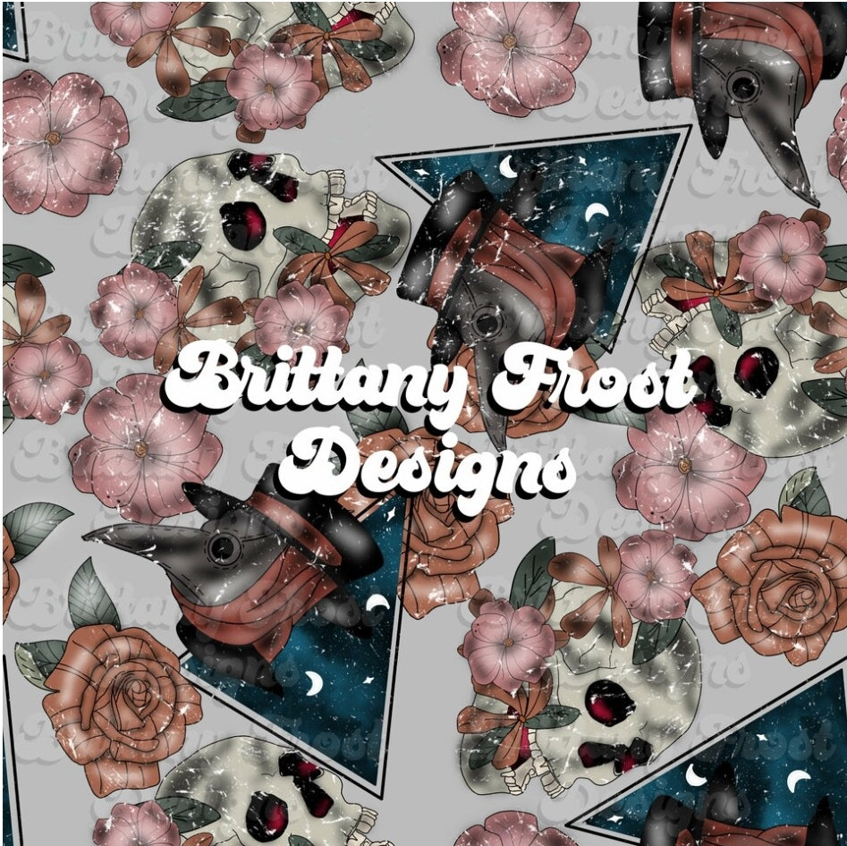 Skulls Frost Halloween Handmade