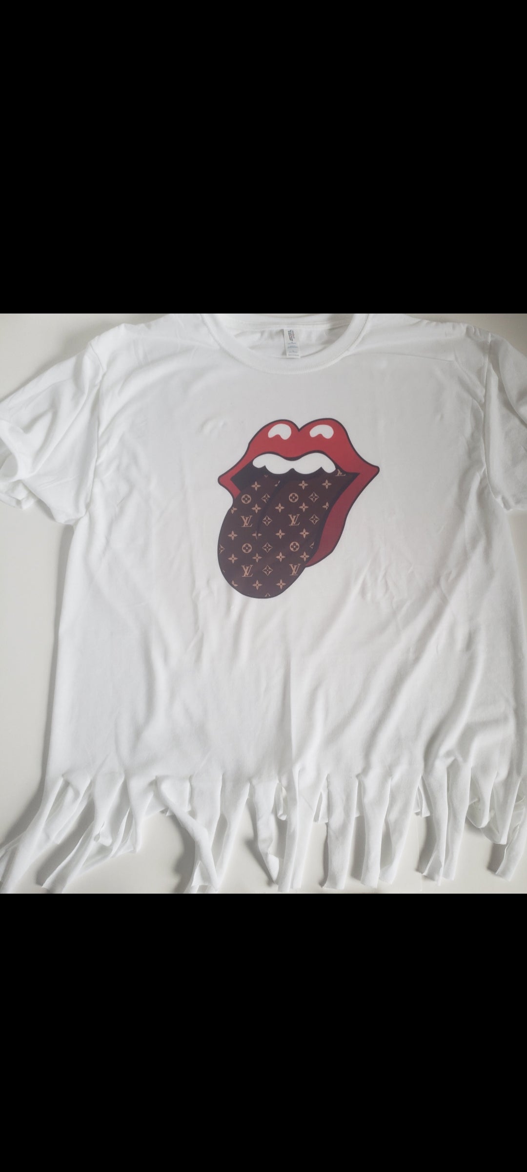 Rolling Stones LV Lips Ladies Shirt Girls Shirt Designer