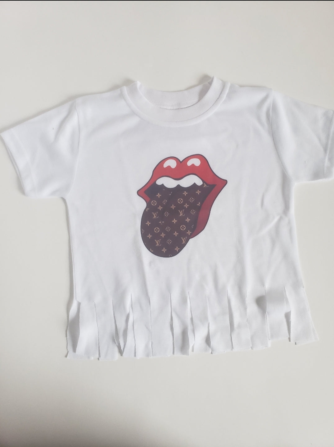 Rolling Stones LV Lips Ladies Shirt Girls Shirt Designer