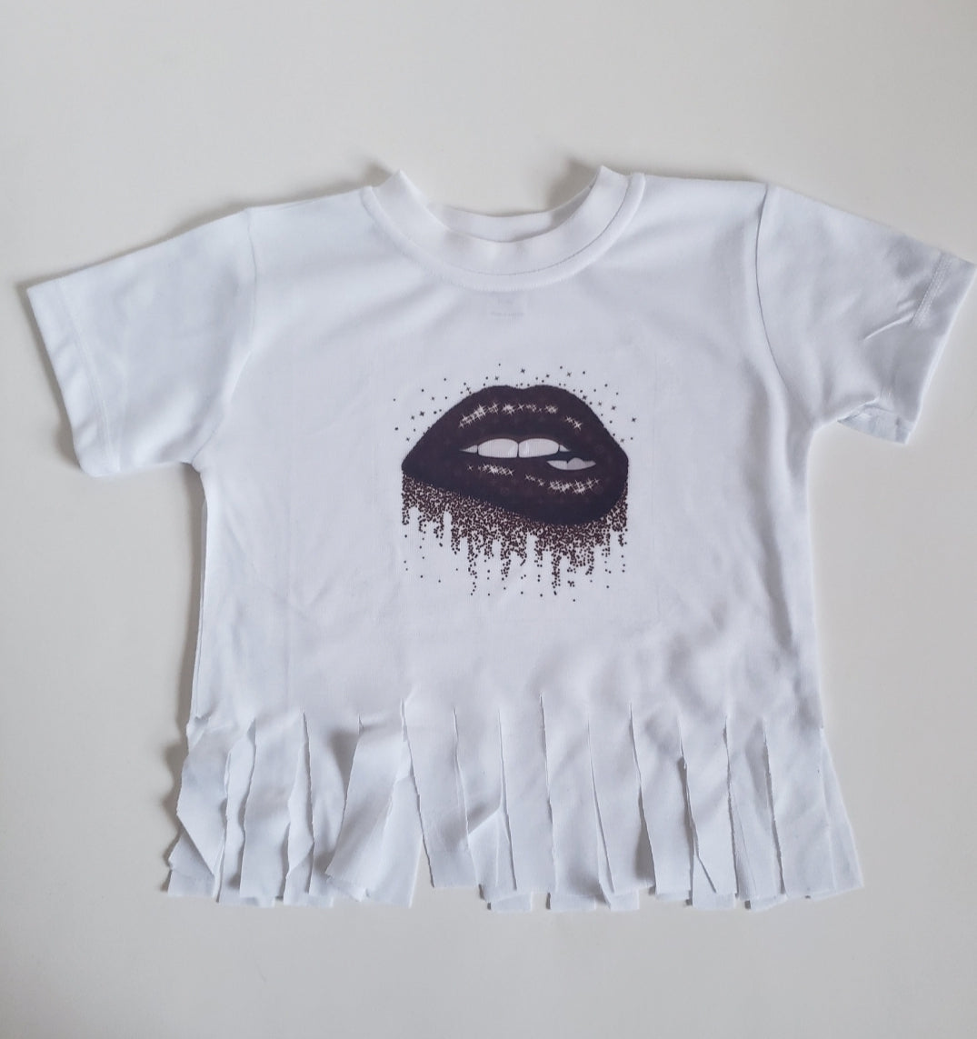 LV Lips Ladies Shirt Girls Shirt Designer