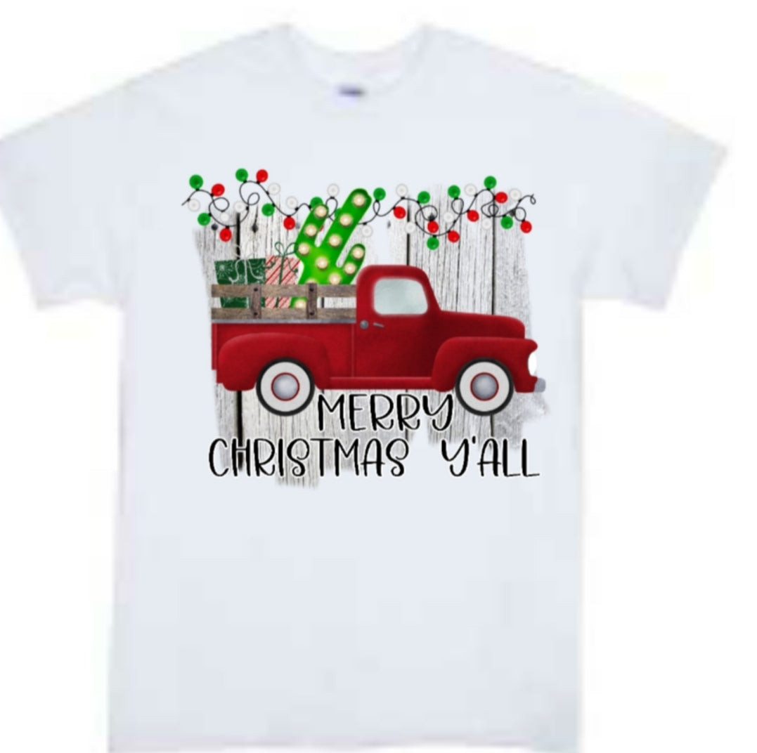 Merry Christmas Y'all Boys Shirt Girls Shirt