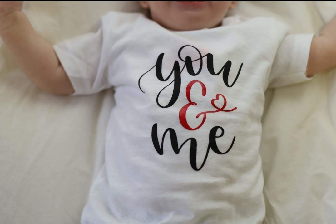 You & Me Girls Shirt Boys Shirt Valentines