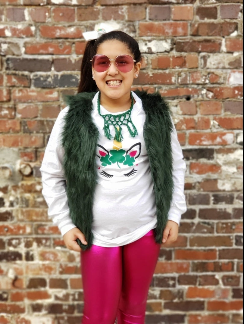 St. Patrick's Unicorn Girls Shirt