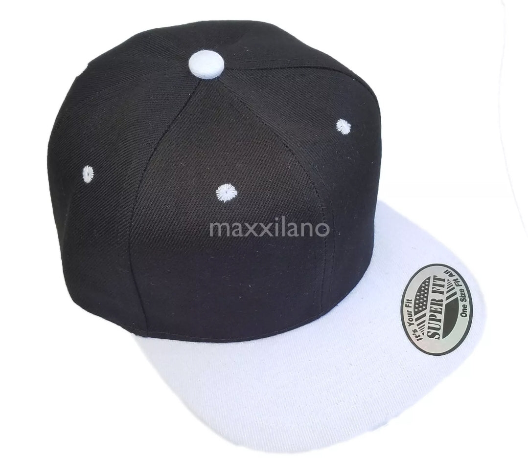 Black & White Snapback Hat