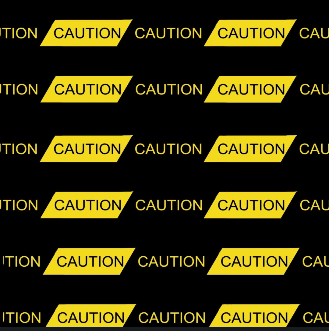 Caution Halloween Handmade