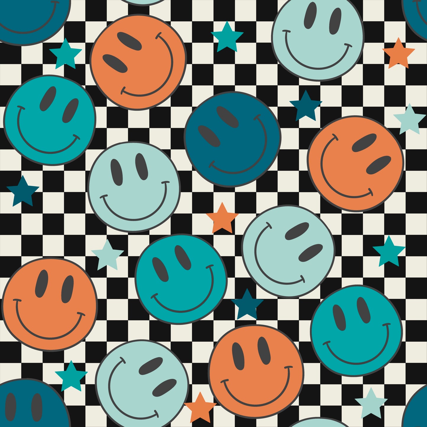 Retro Smiley Face Boys Handmade