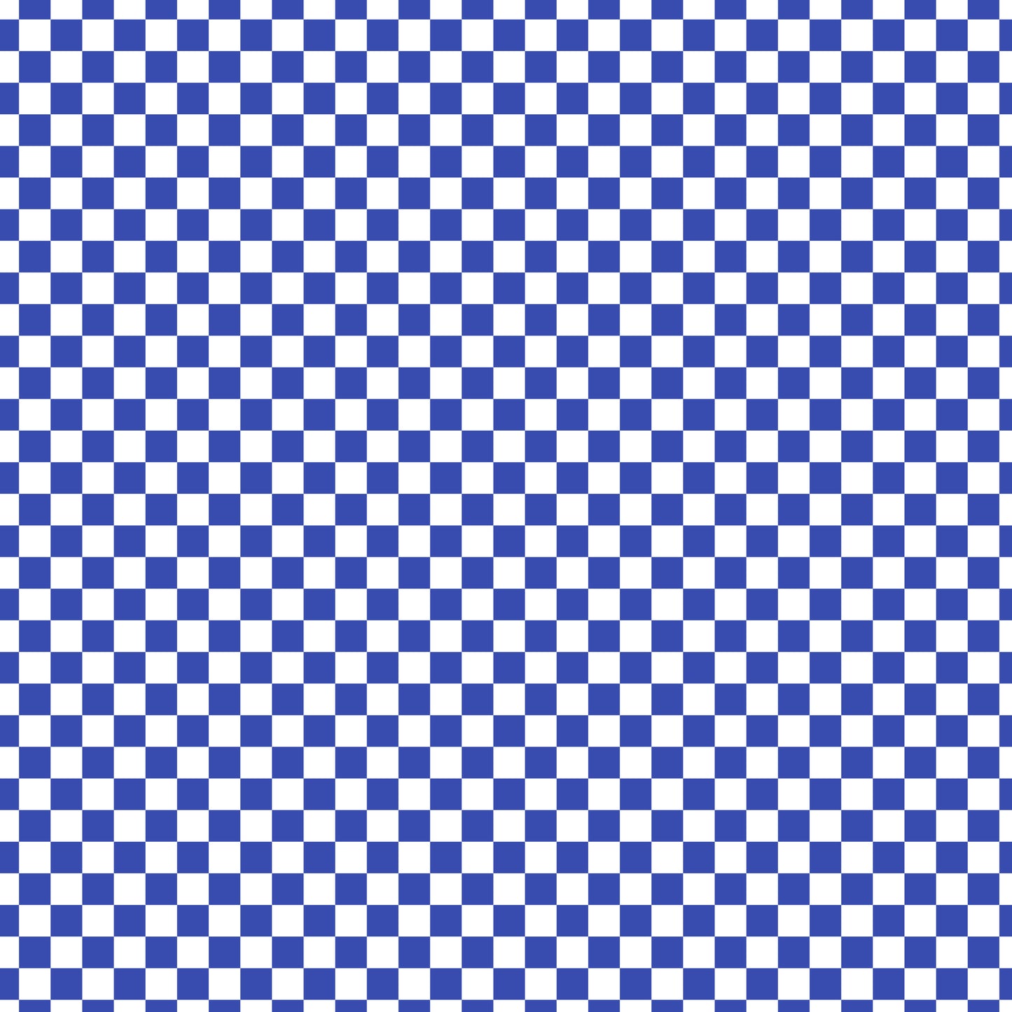 White Blue Checker Handmade