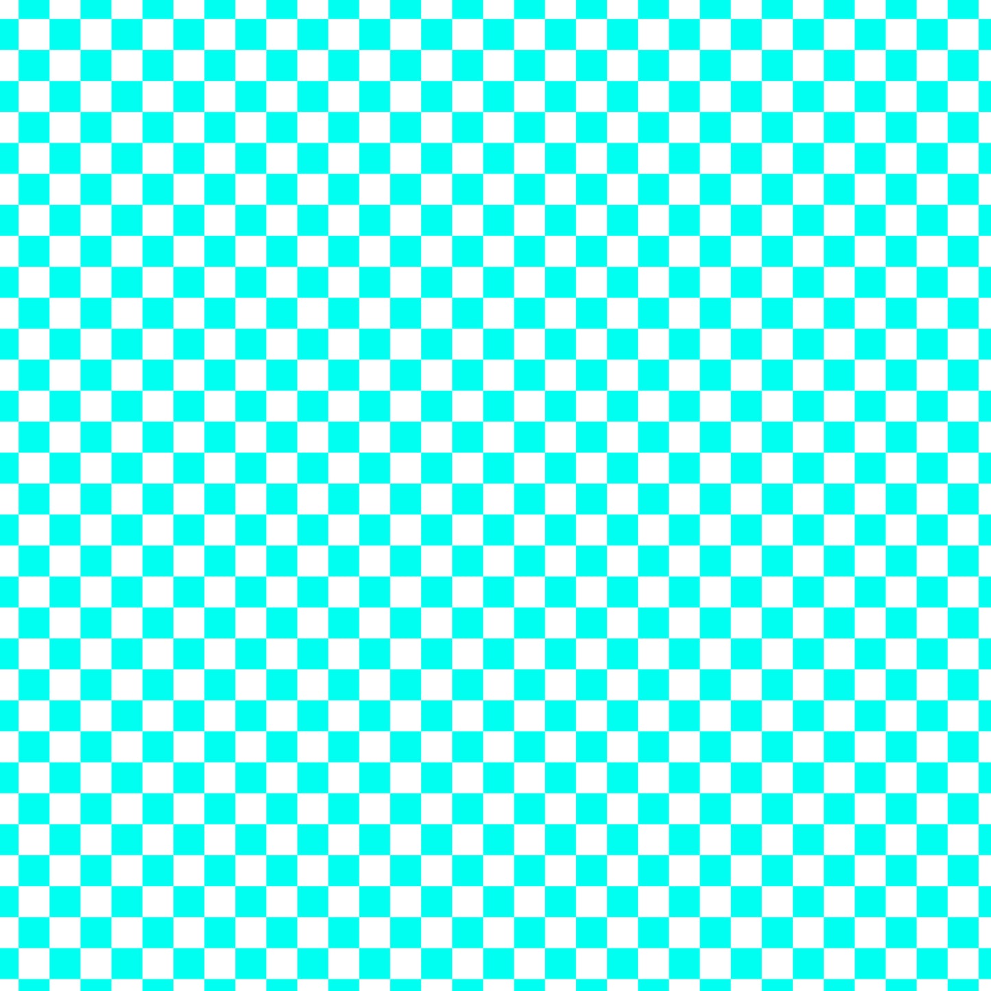 White Aqua Checker Handmade