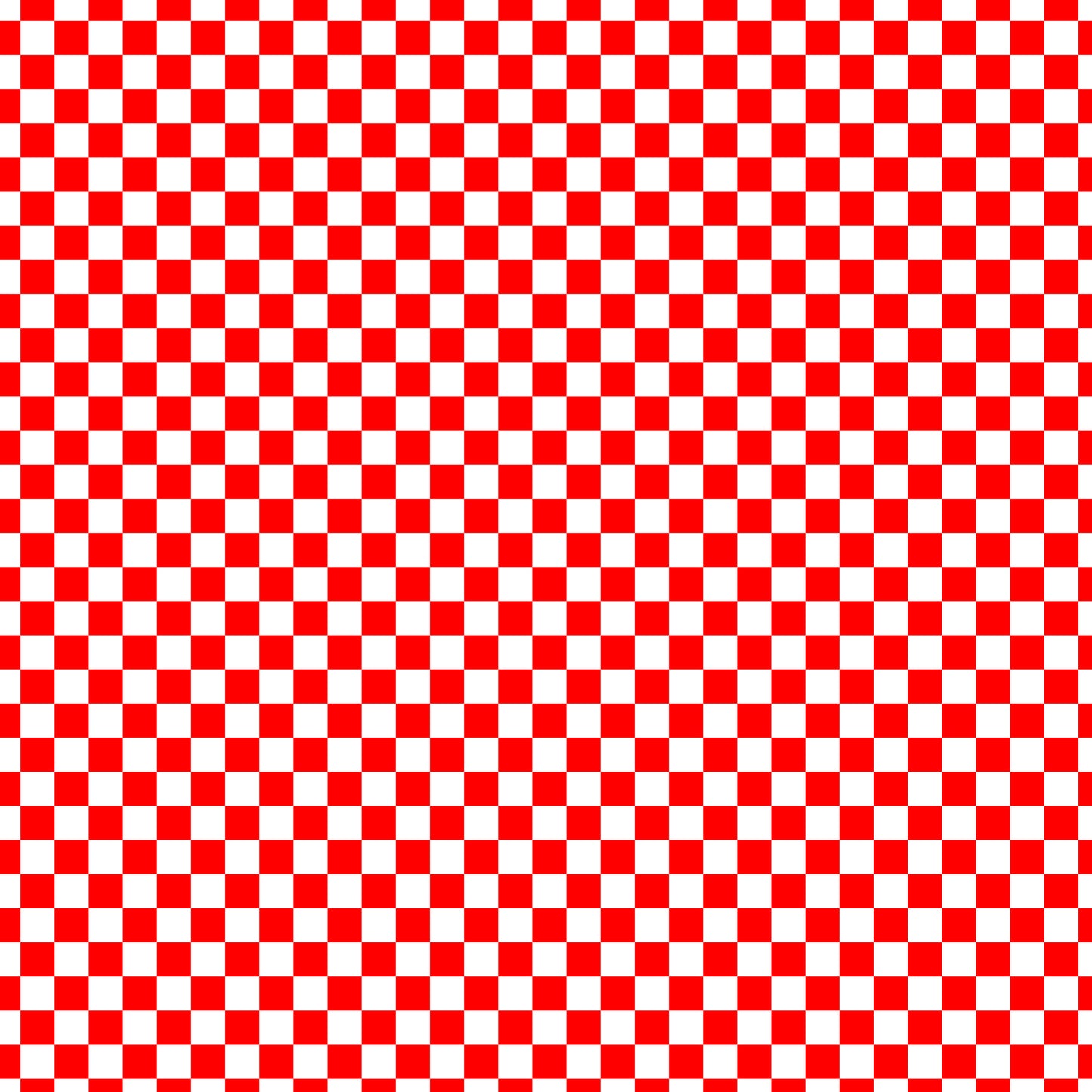 White Red Checker Handmade