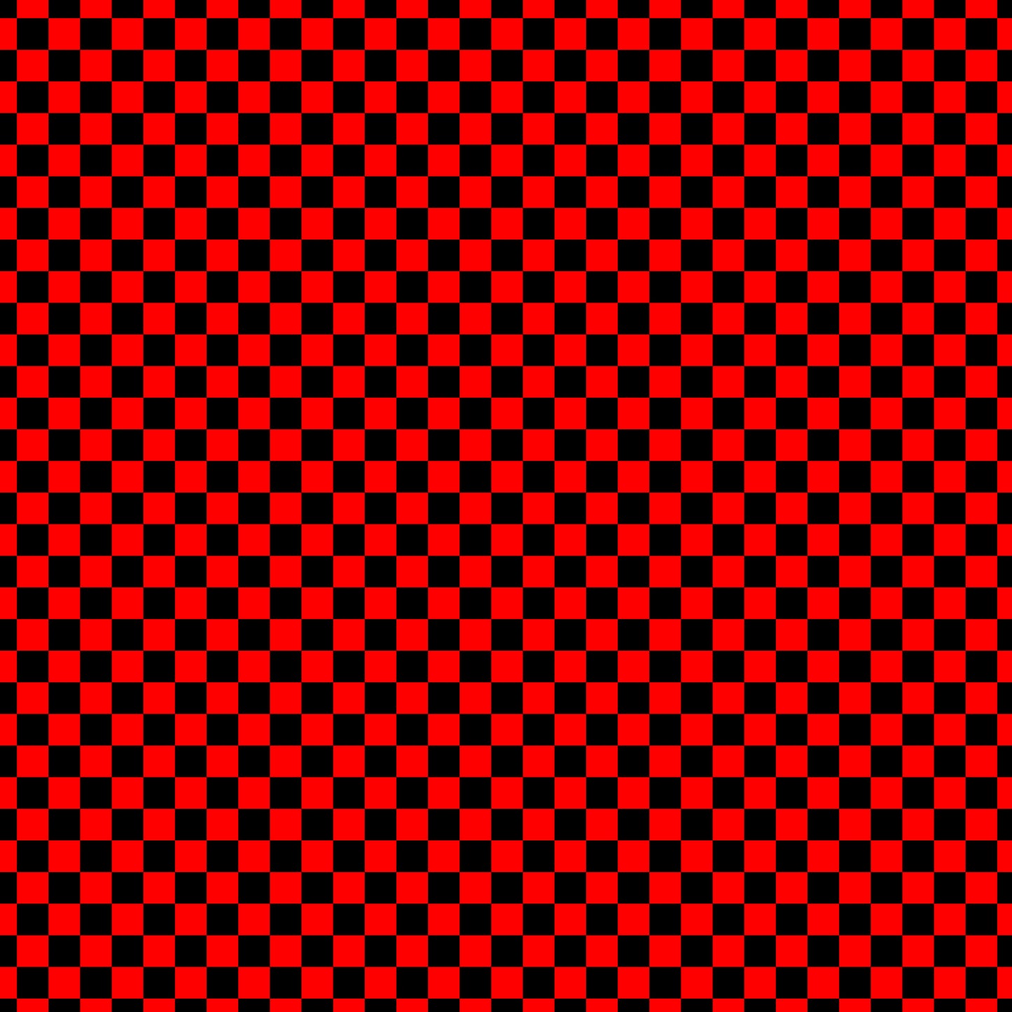Black Red Checker Handmade