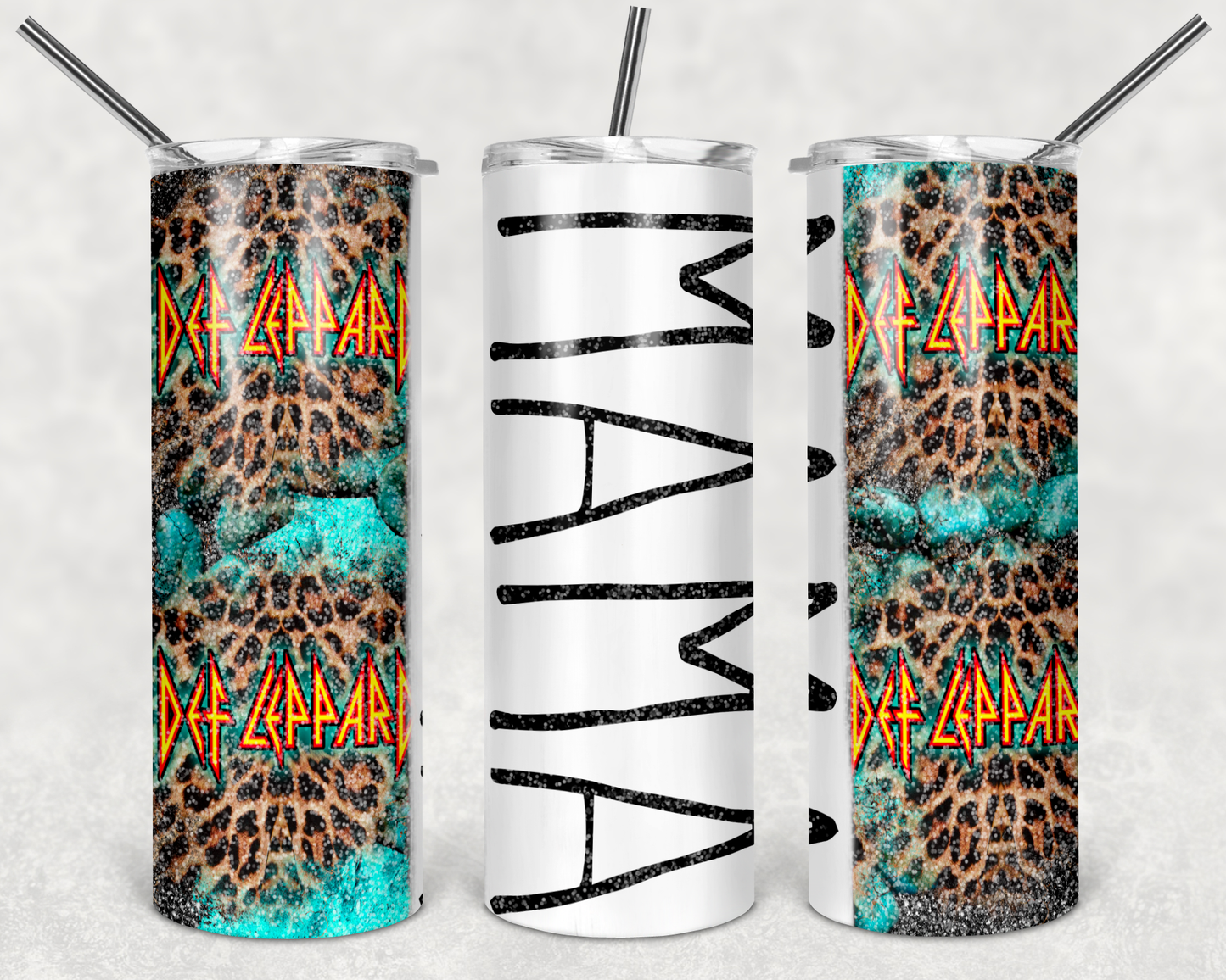 Def Leppard Mama Tumbler Mug Sippy Cup Bottle
