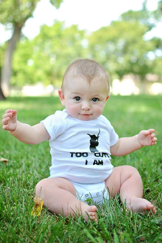 Star Wars Yoda Too Cute I am Boys Shirt Girls Shirt