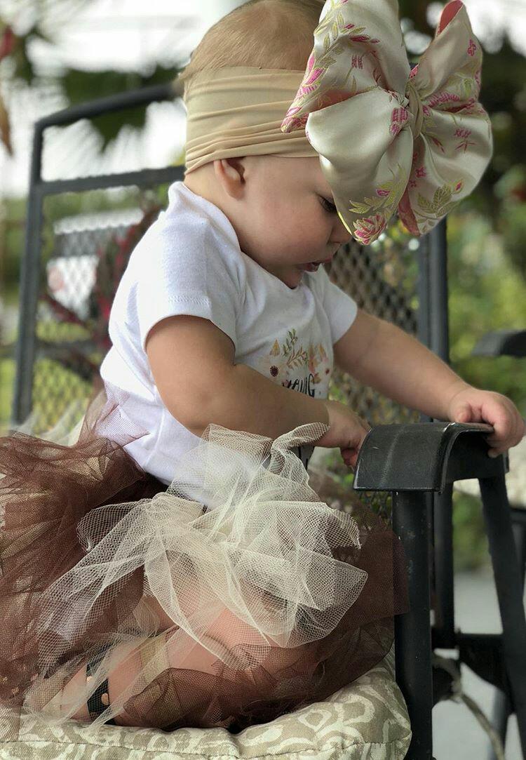Ivory Lace, Brown, Tan Fall Tutu