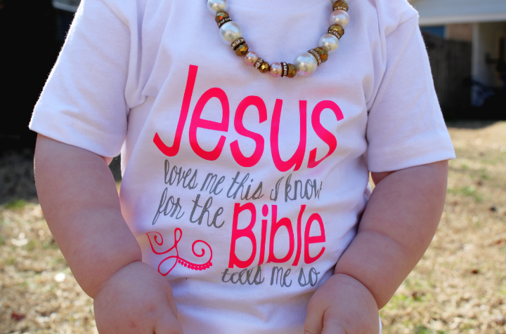 Jesus loves me this I know Girls Shirt