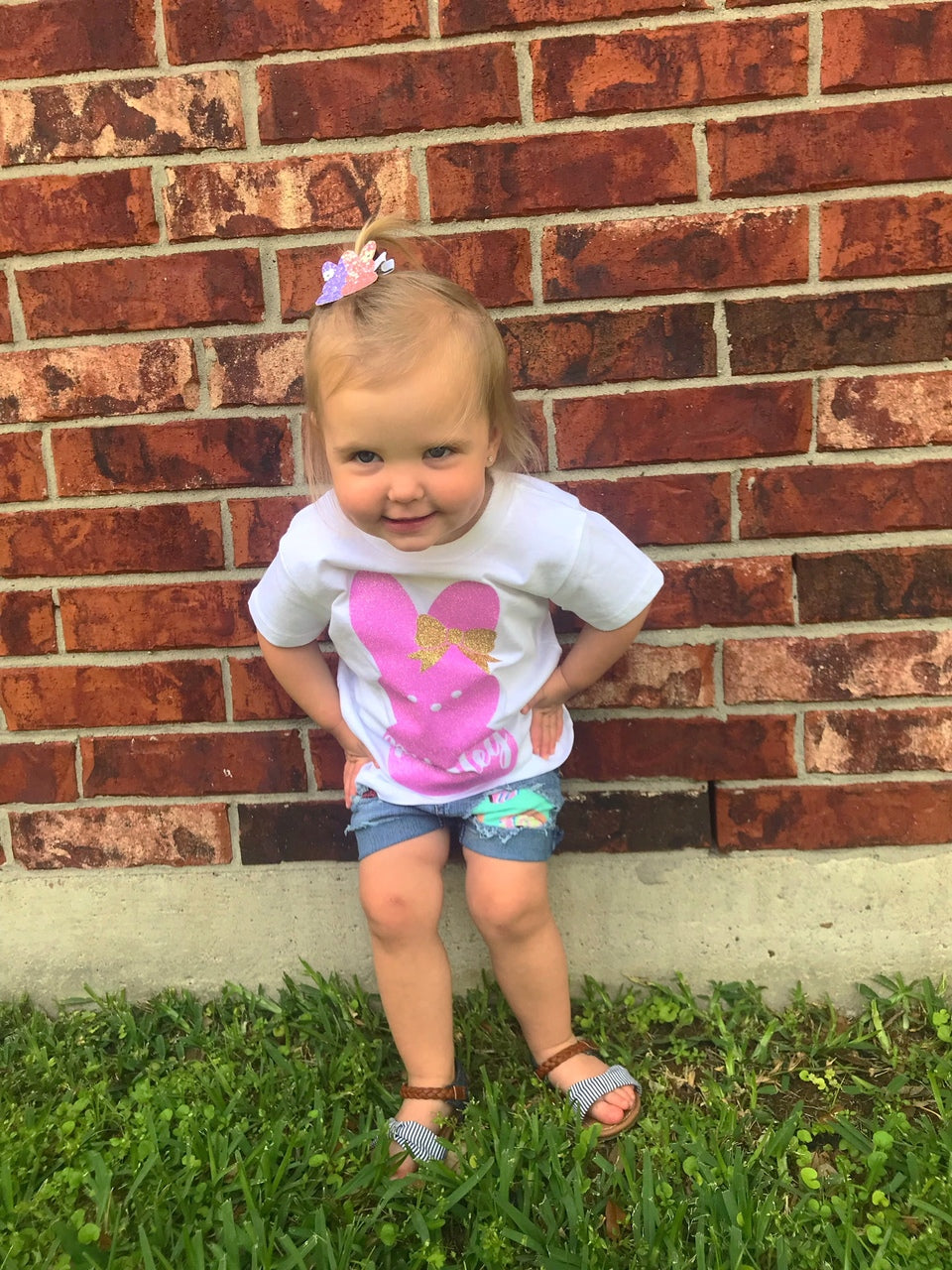 Donut Girls Distressed Jeans Shorts