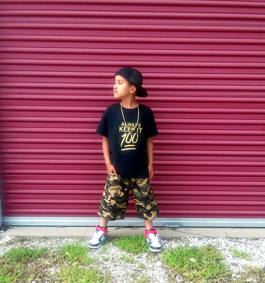 Always keep it 100 Boys Shirt