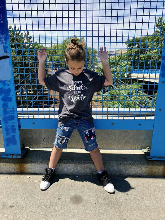 Goodbye School Hello Pool Boys Shirt Girls Shirt