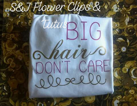 Big Hair Don't Care Girls Shirt