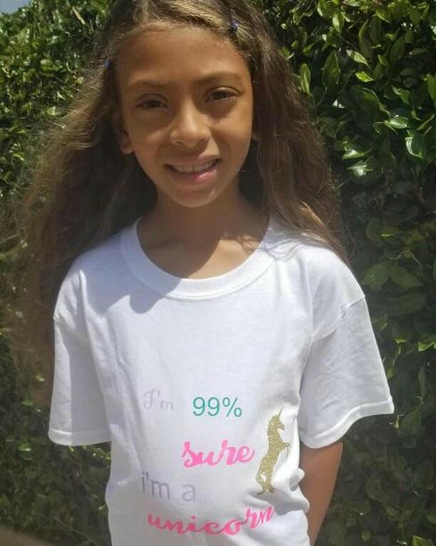I'm 99% Sure I am a Unicorn Girls Shirt