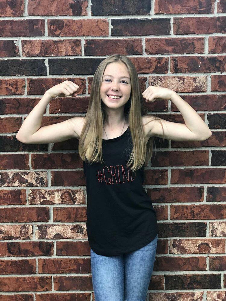 Girls Black tank #grind
