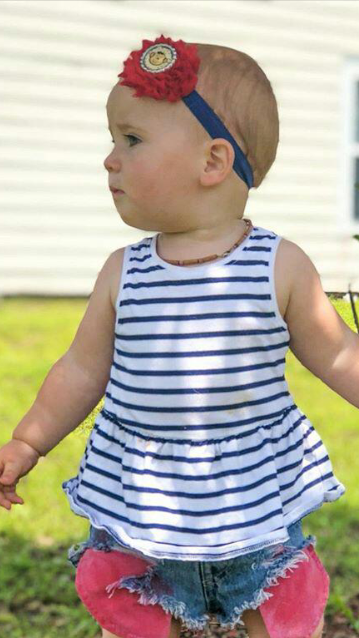 Red Pocket Girls Distressed Jeans Shorties