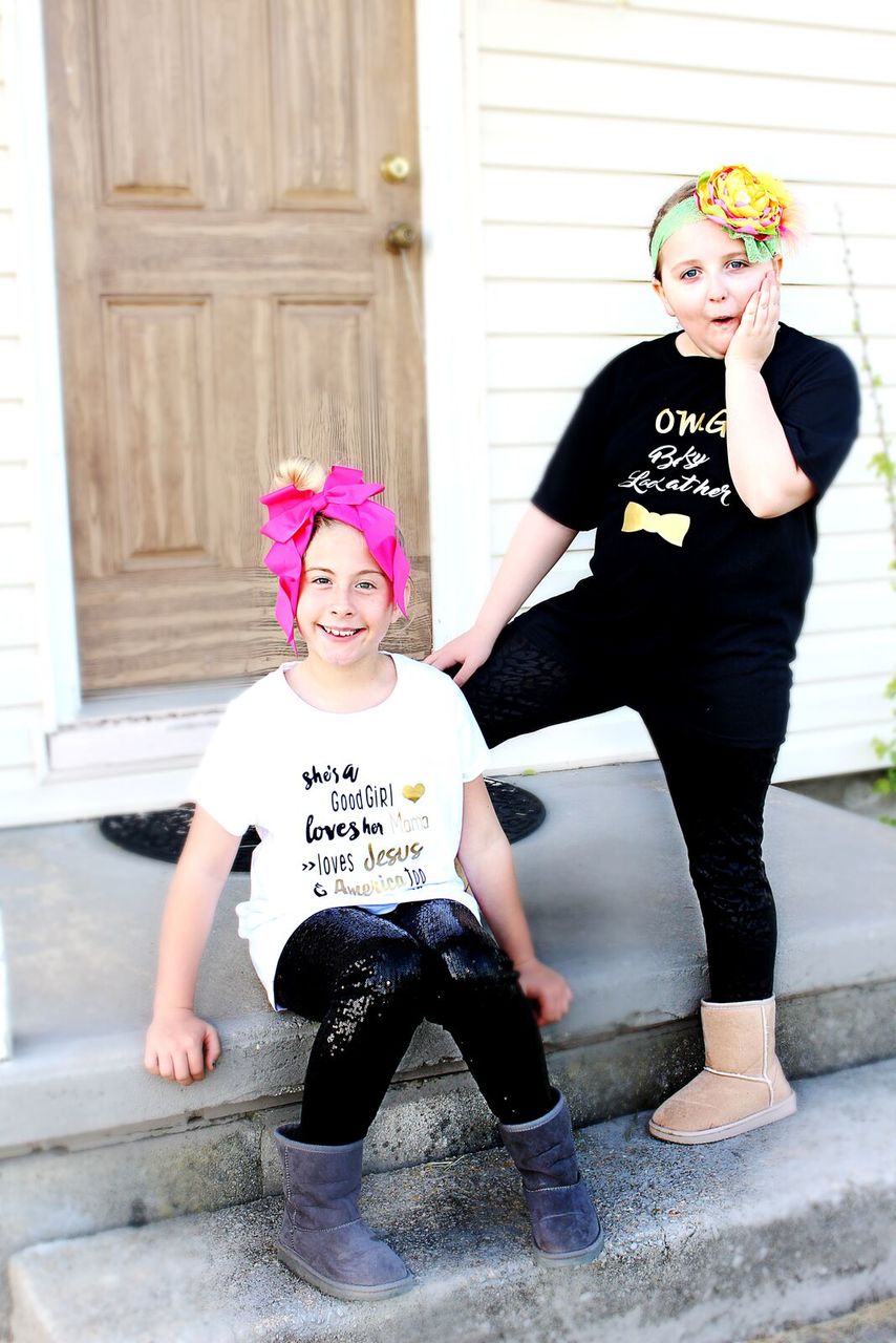 OMG Look at her Bow Girls Shirt