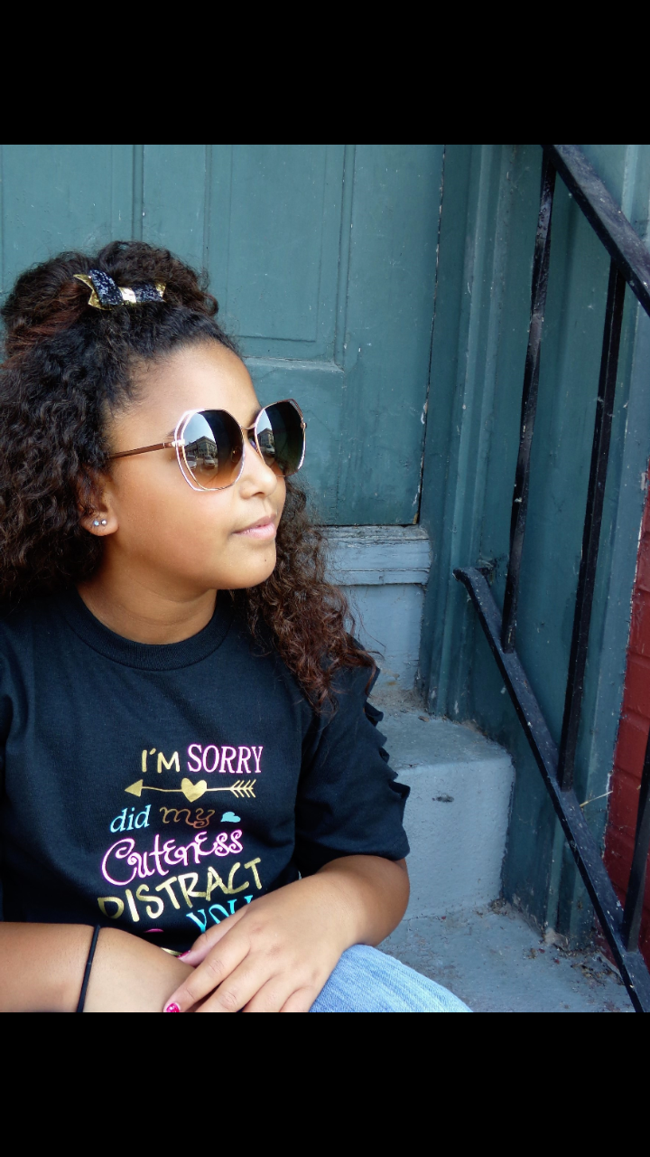 I'm sorry did my cuteness distract you Girls Shirt