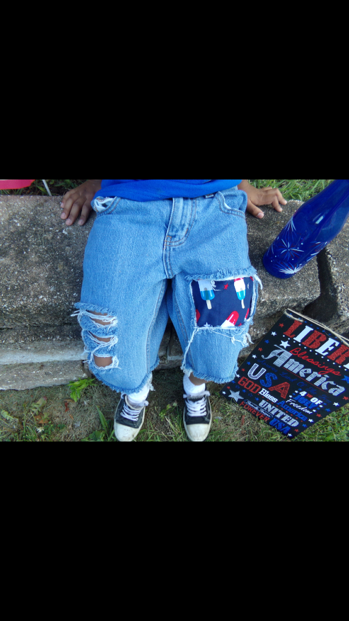 Bomb Pop Boys Distressed Jeans Shorts