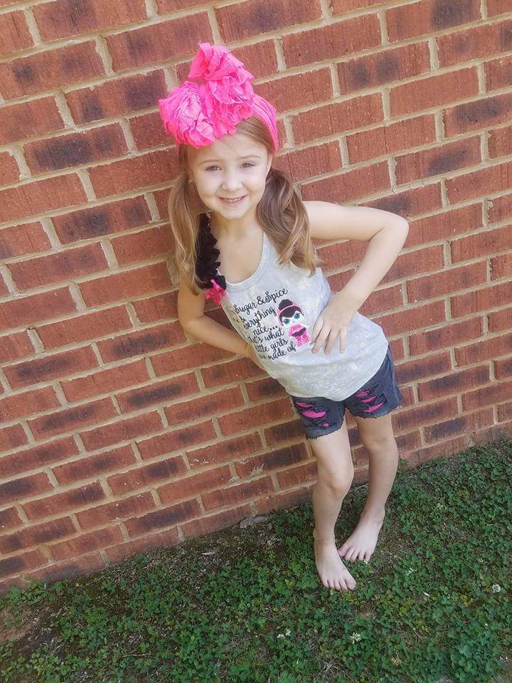 Pinky Girls Distressed Jeans Shorts