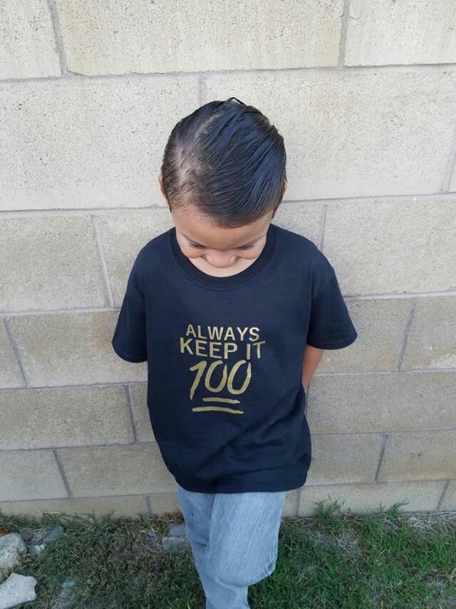 Always keep it 100 Boys Shirt