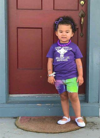 Neon Dyed Girls Distressed Jeans Shorts