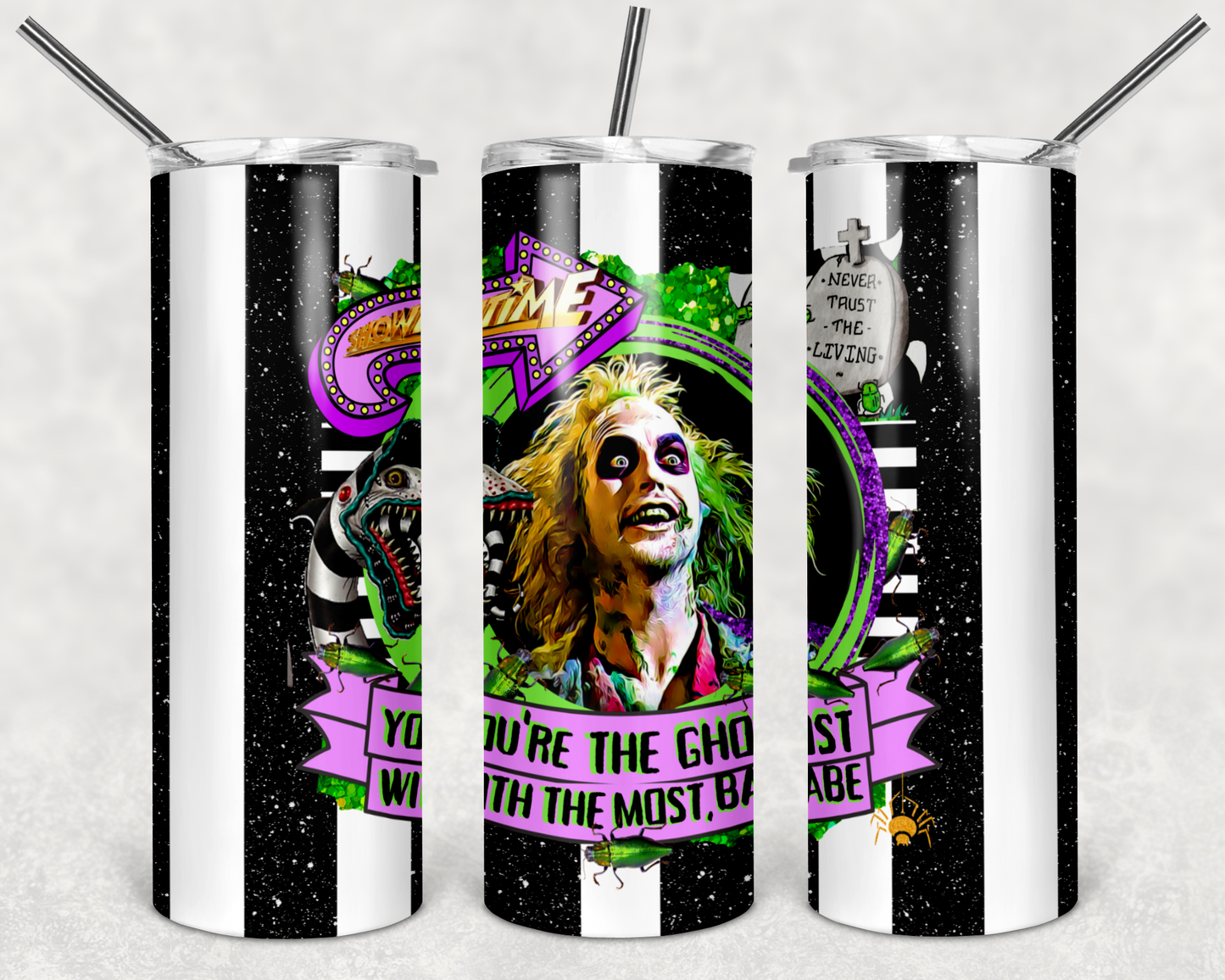 Beetlejuice Tumbler Mug Sippy Cup Bottle