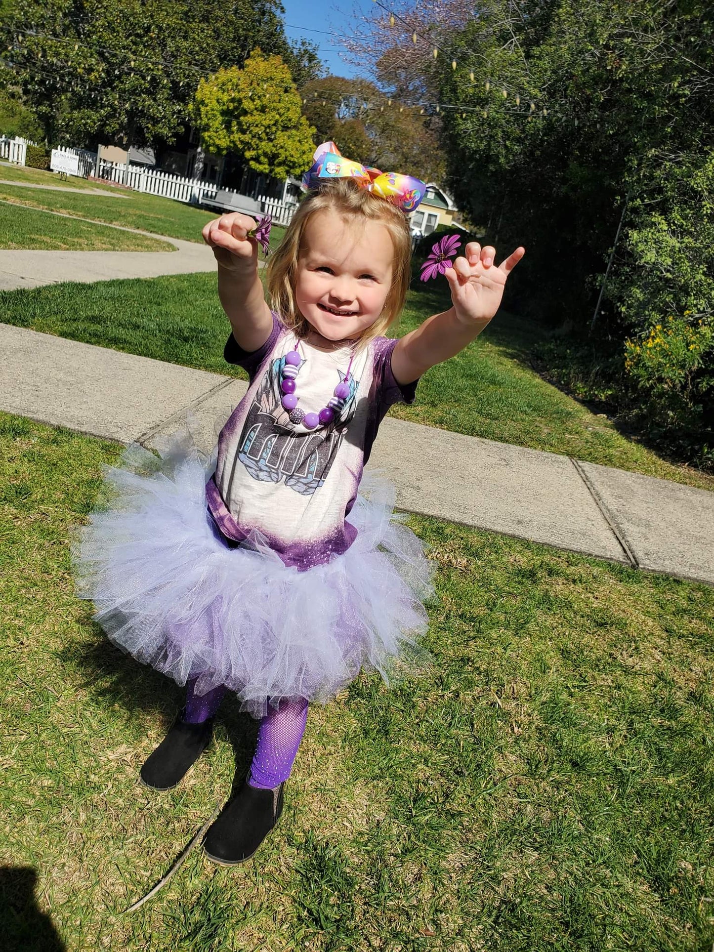 Peek A Boo Purple Tutu