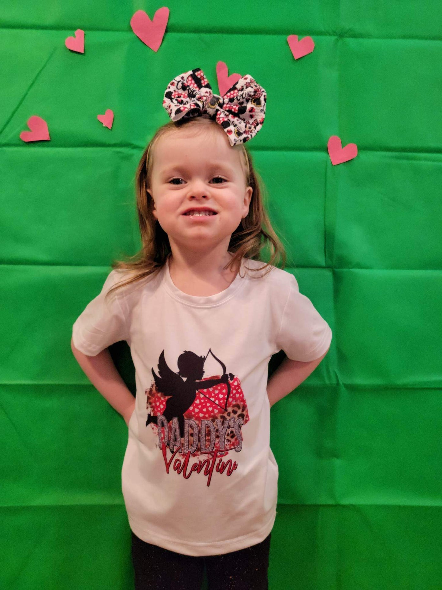 Daddy's Valentine Girls Shirt Valentines