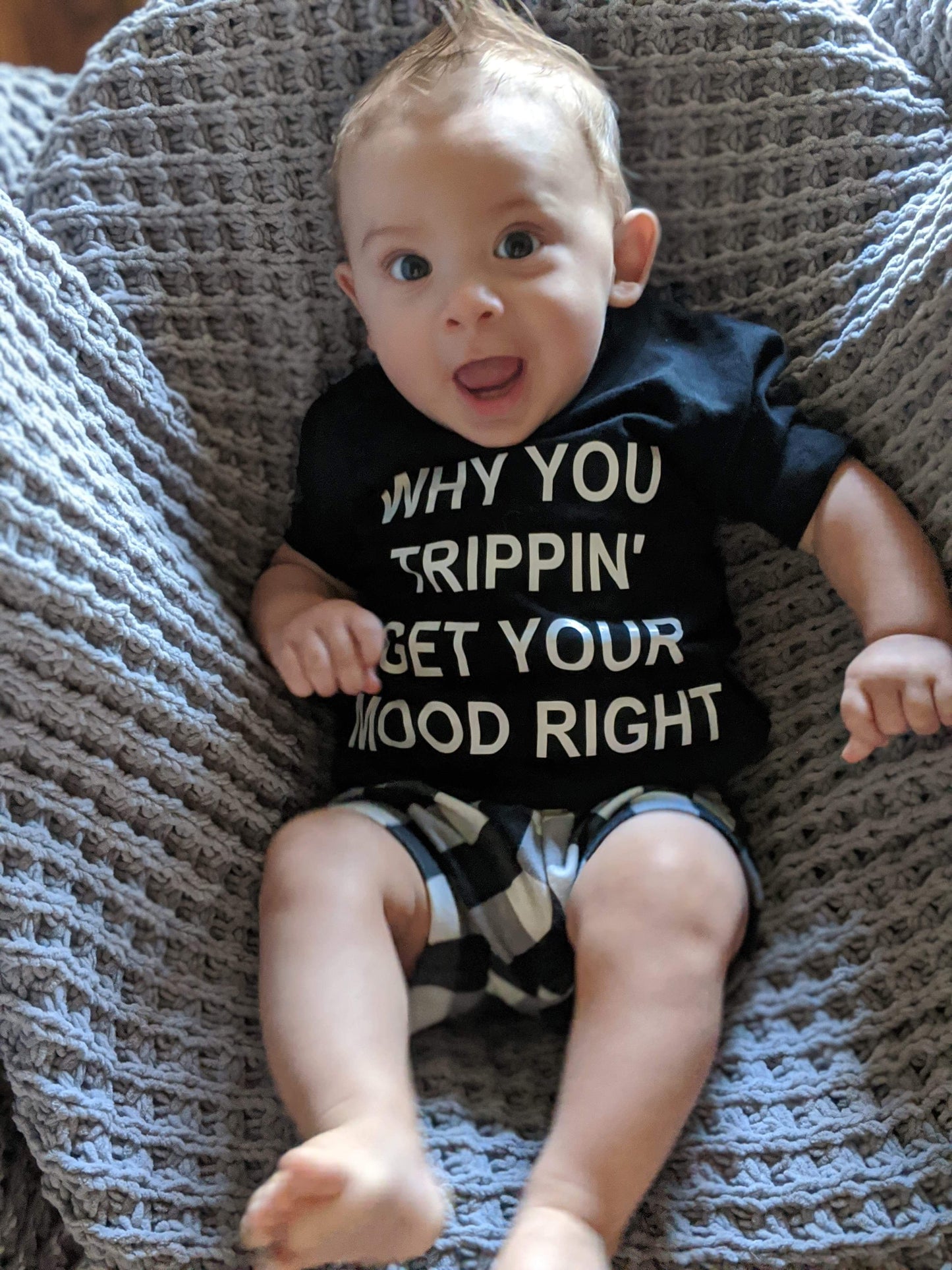 Why You Trippin Get Your Mood Right Girls Shirt boys Shirt