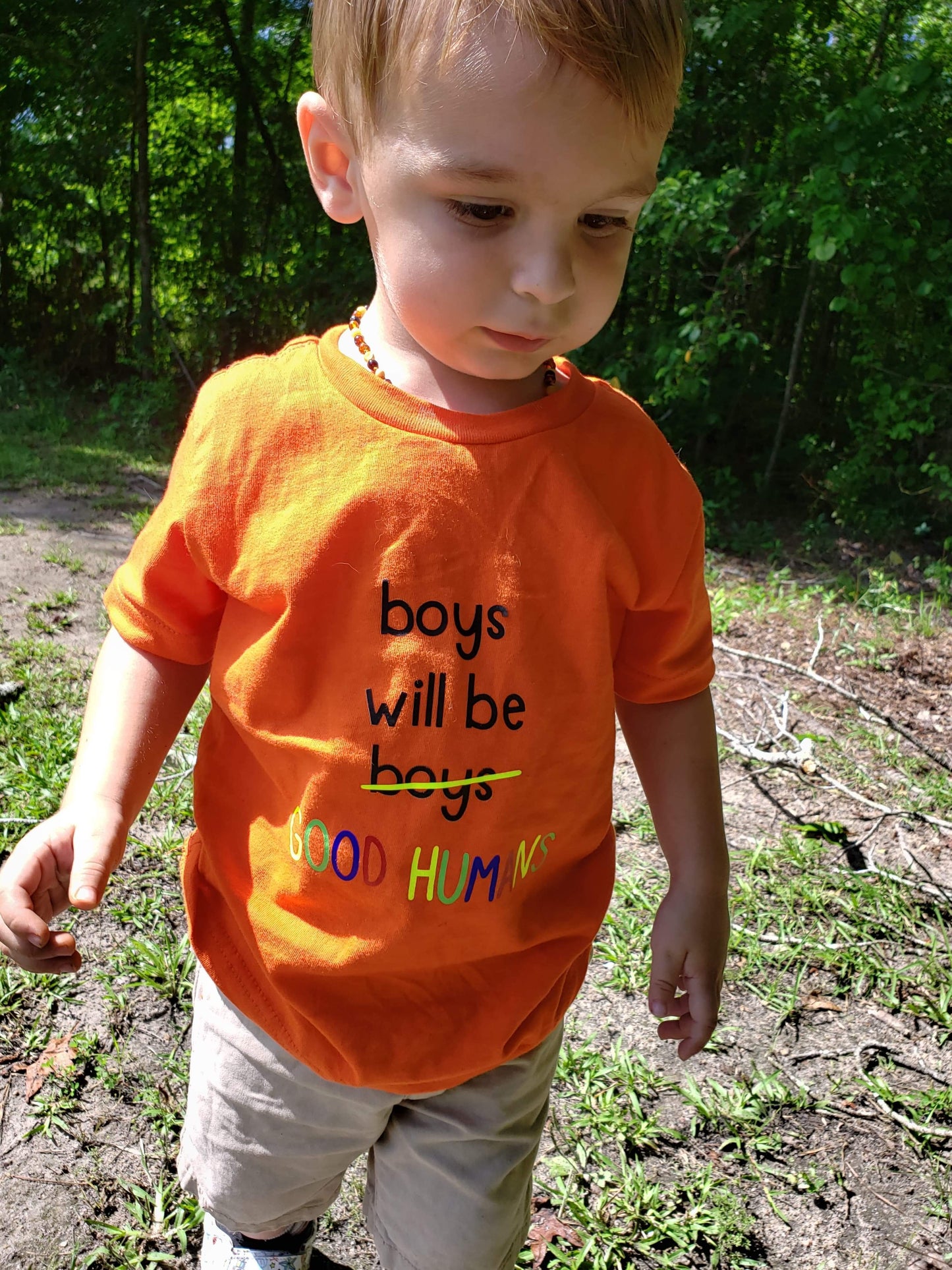 Boys will be good humans Boys Shirt