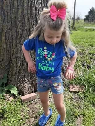 Rugrats Paint Splatter Girls Distressed Jeans Shorts
