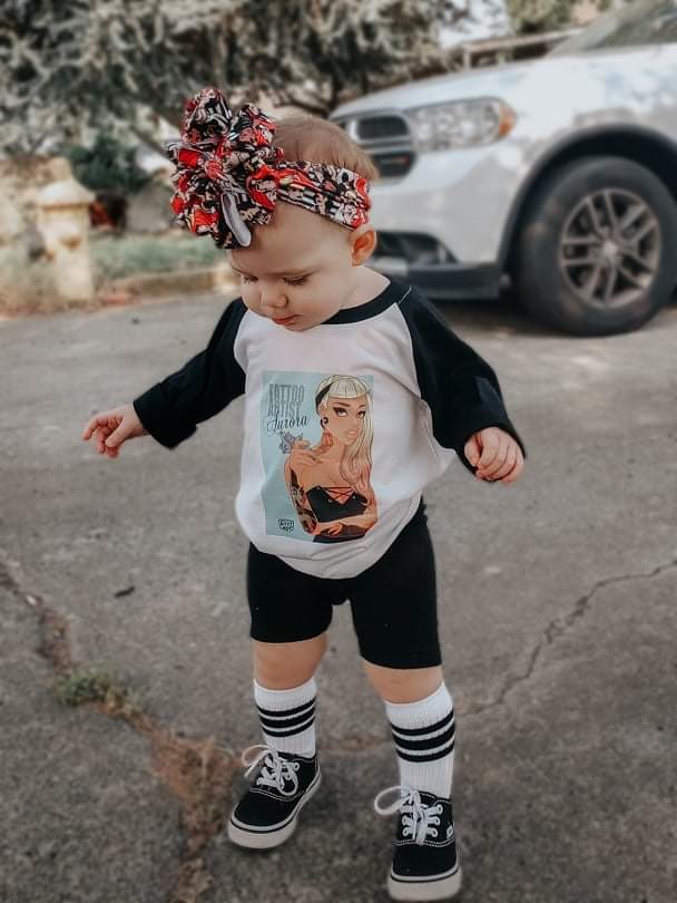 Tatted Disney Princess Aurora Girls Shirt