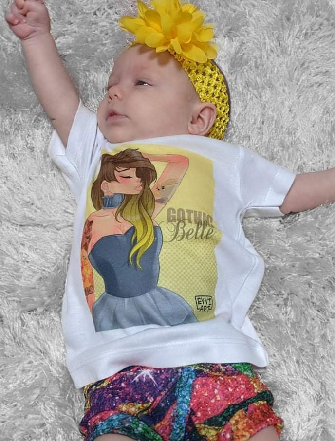 Tatted Disney Princess Belle Girls Shirt