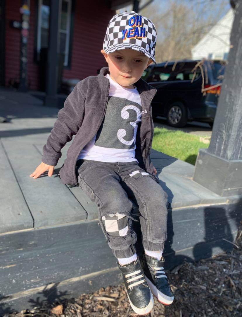 Checker Boys Distressed Jeans