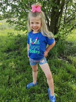 Rugrats Paint Splatter Girls Distressed Jeans Shorts