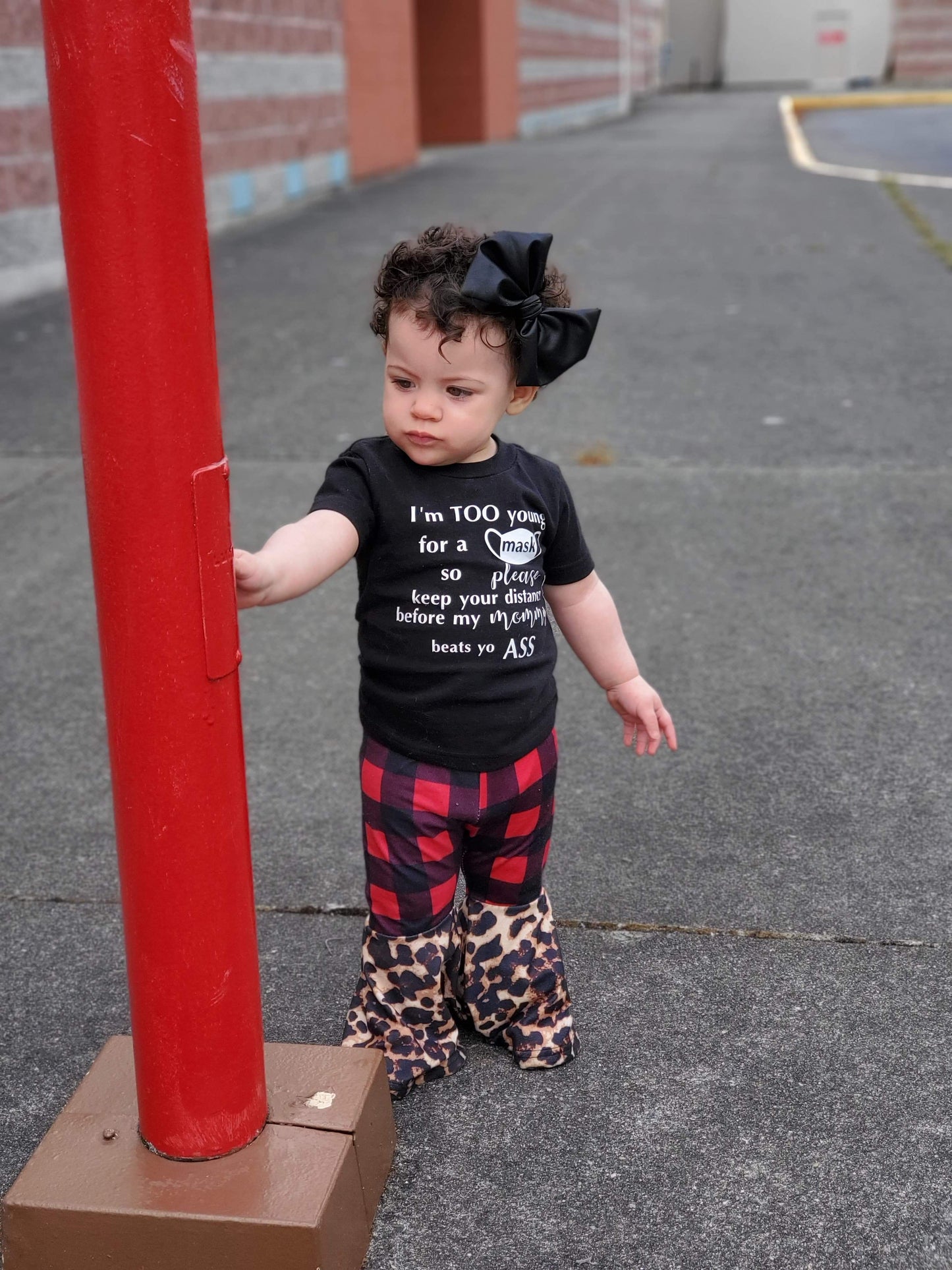 I'm too young for a mask Boys Shirt Girls Shirt