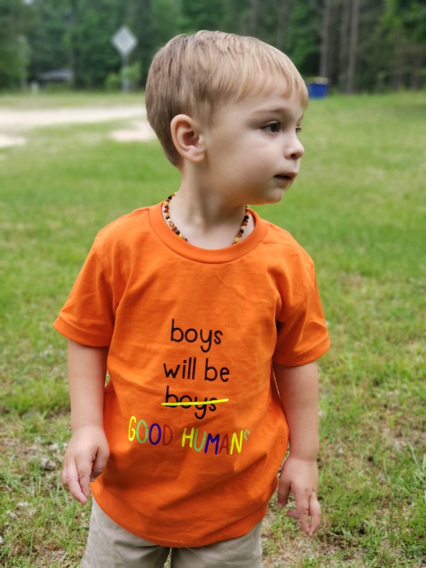 Boys will be good humans Boys Shirt