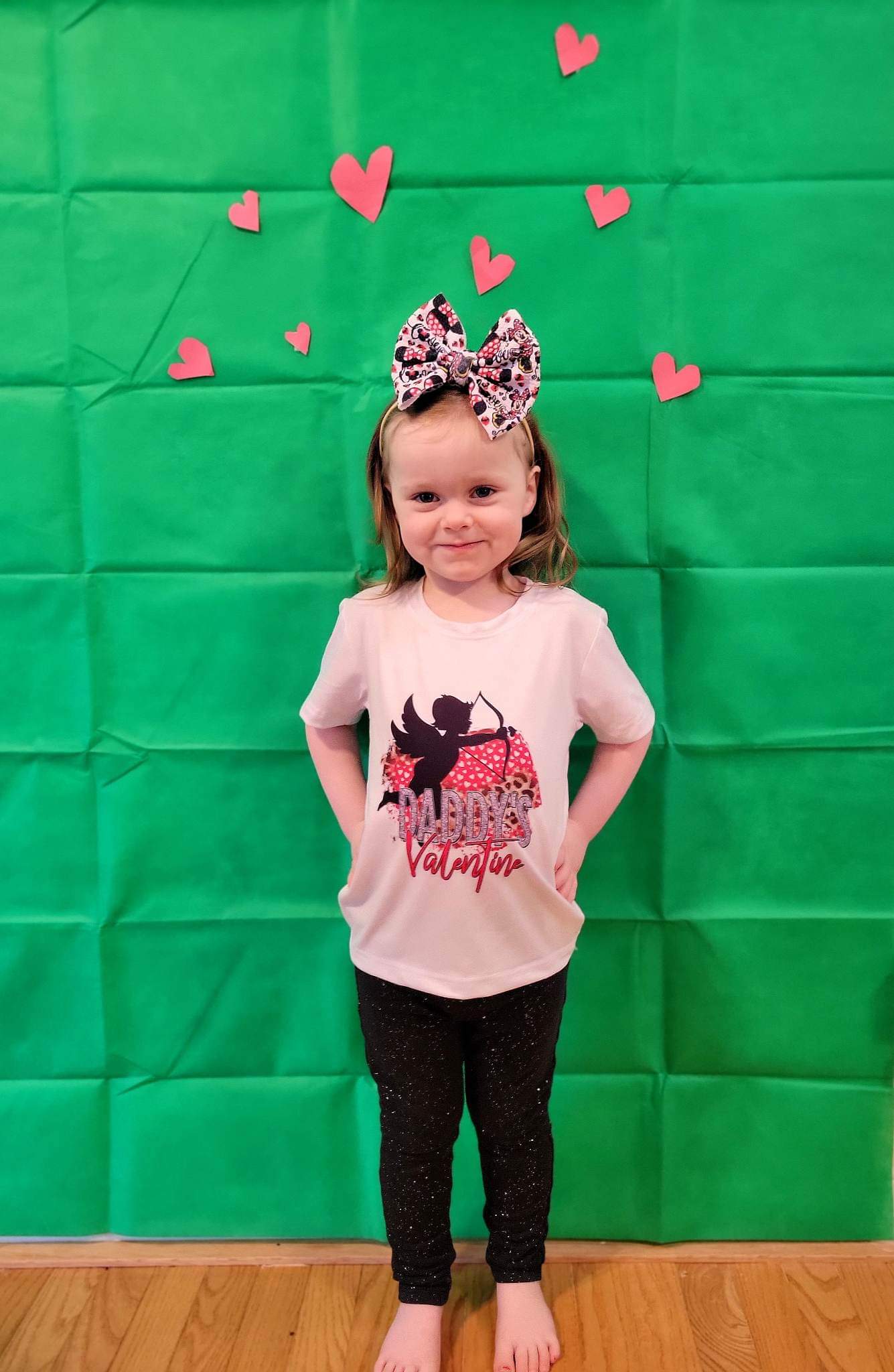 Daddy's Valentine Girls Shirt Valentines