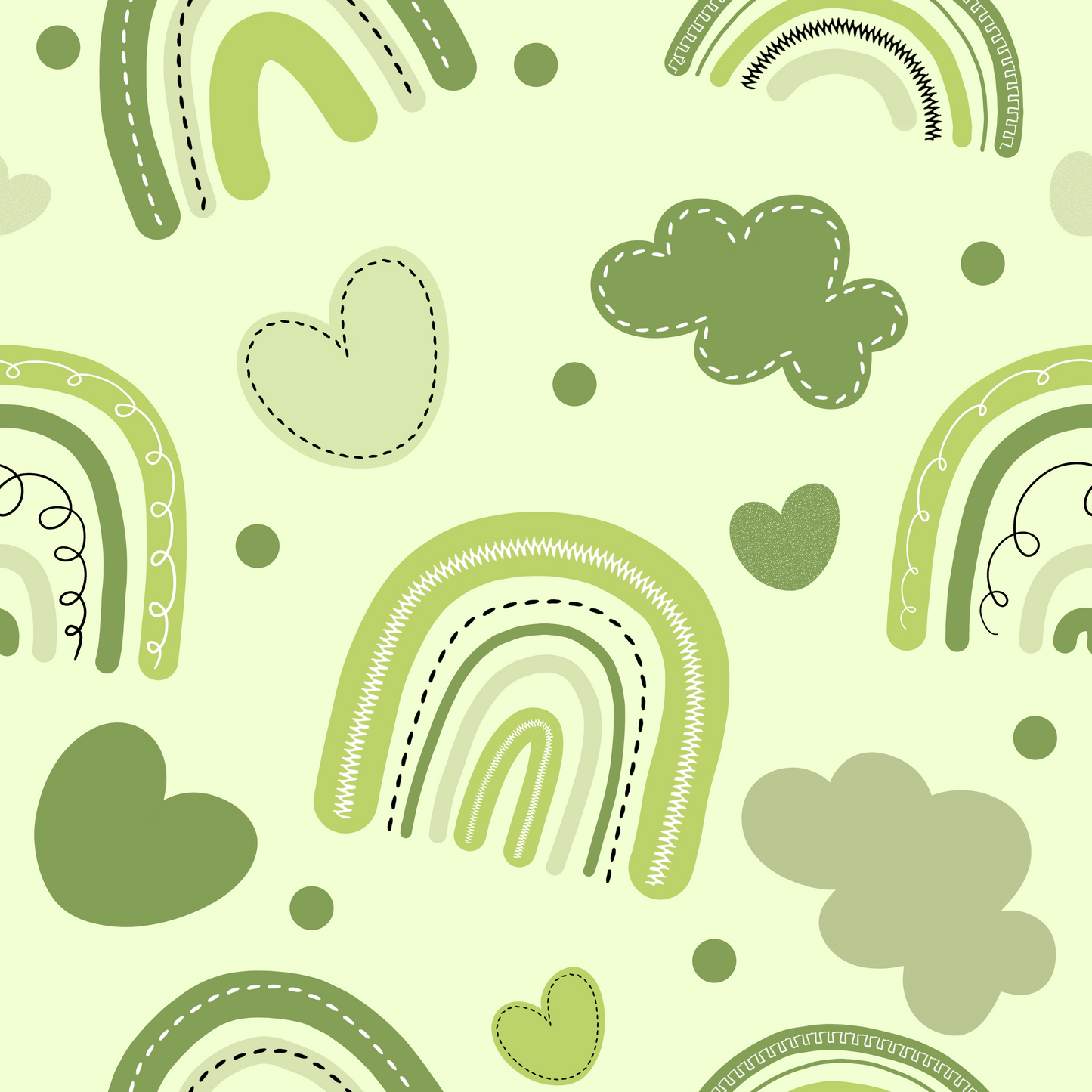 Rainbow St. Patricks Handmade