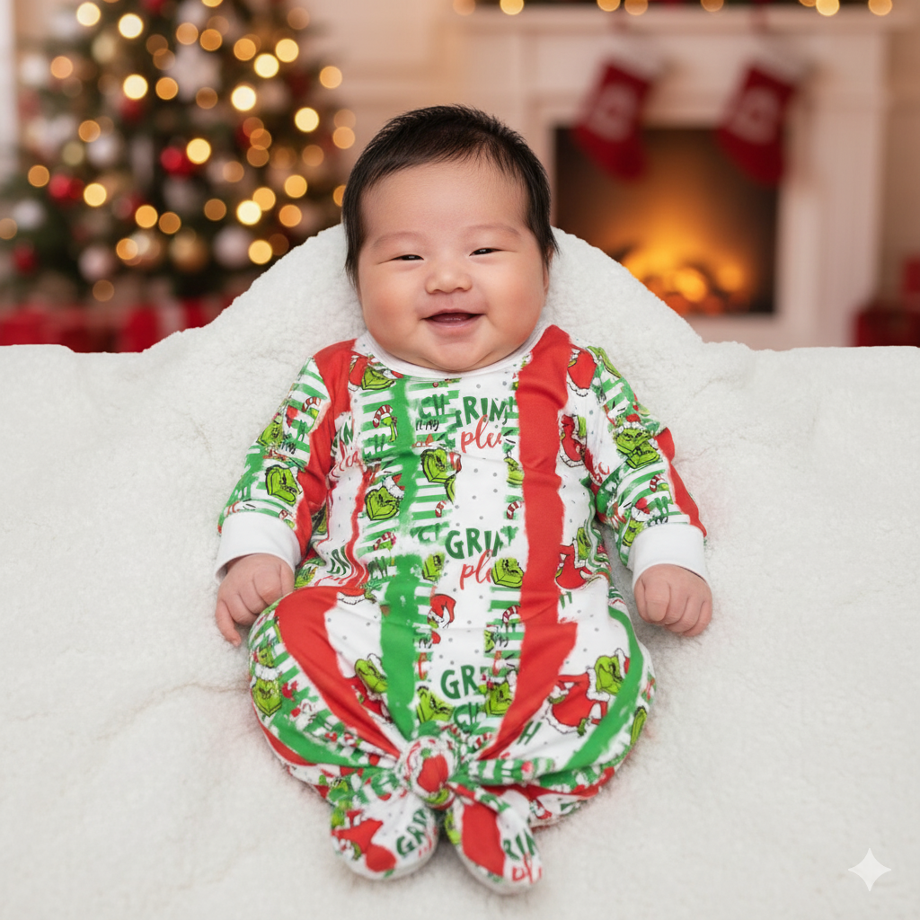 Grinch Please Christmas Handmade