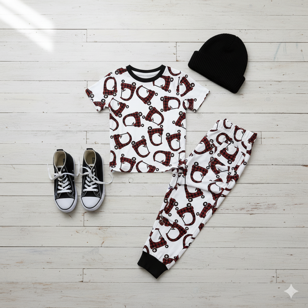 Cozy Coupe Buffalo plaid Christmas Handmade