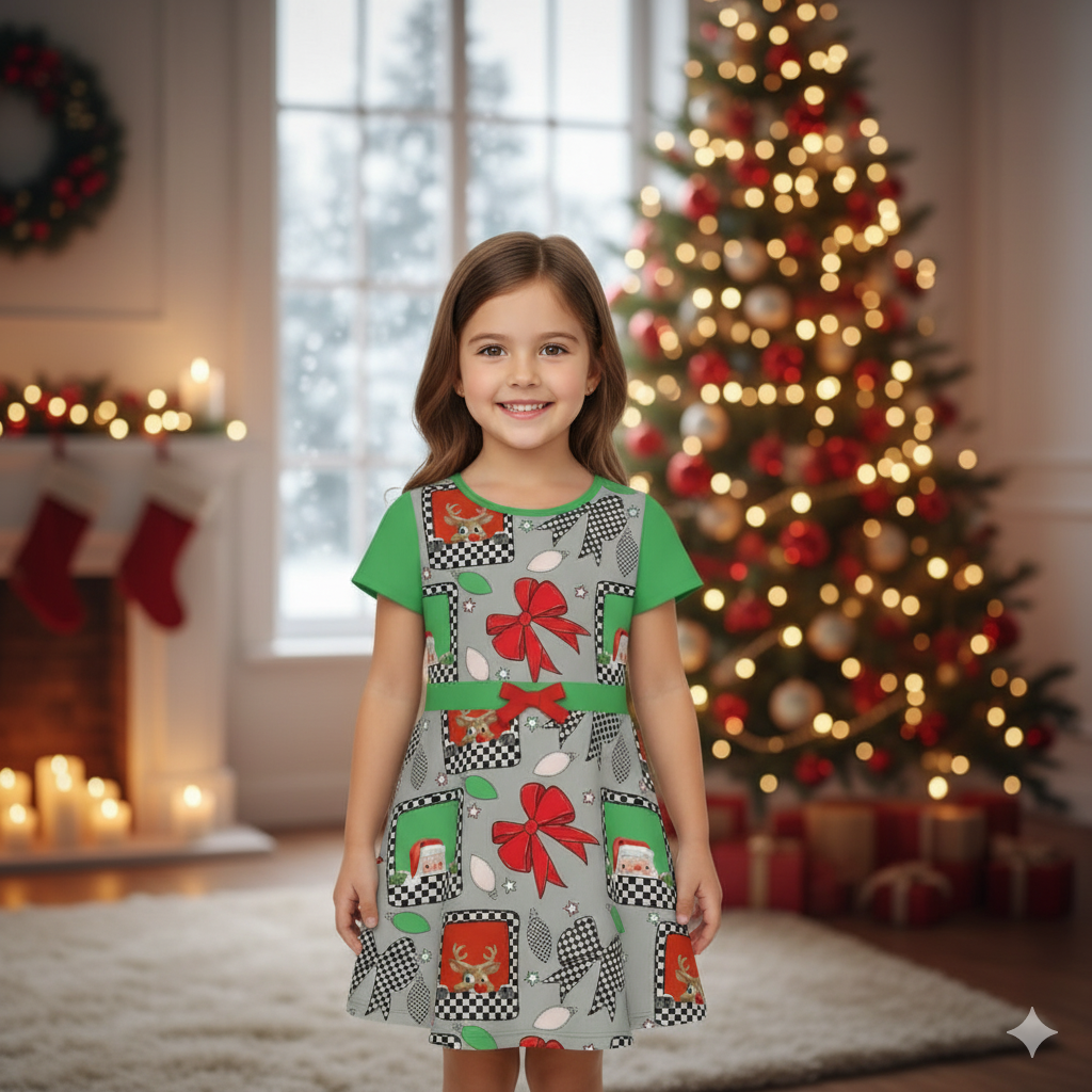 Reindeer Bow Christmas Handmade