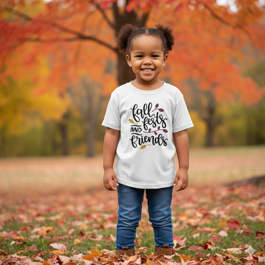 Fall Fests and Friends Girls Shirt Boys Shirt Thanksgiving