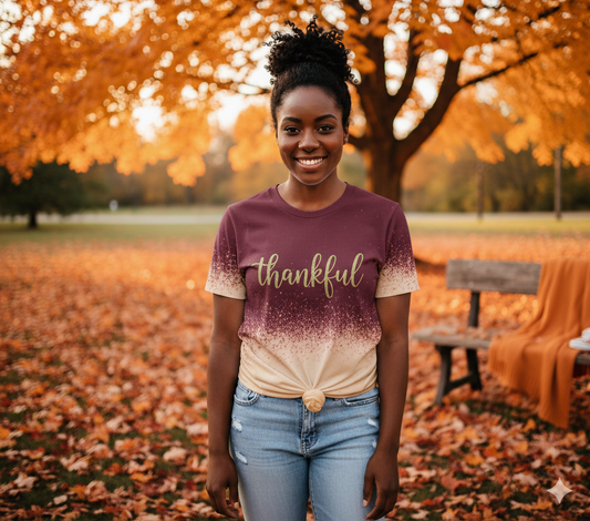 Thankful Fall Girls Shirt Ladies Shirt